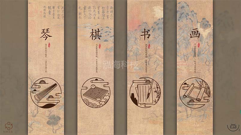数字全能艺术台琴棋书画板块
