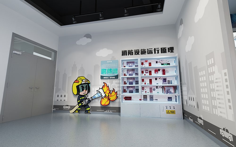琼海市应急消防科普教育基地消防设施联动演示系统.jpg