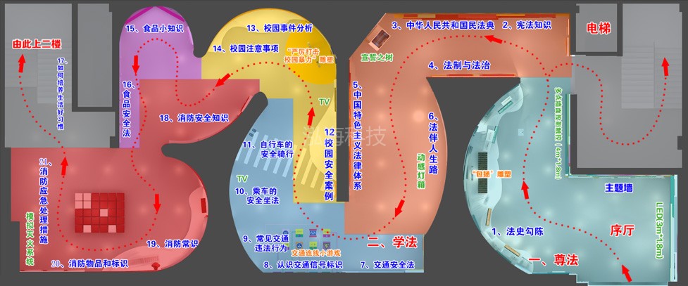 肇庆市青少年法治教育基地、肇庆市禁毒教育宣传基地平面图