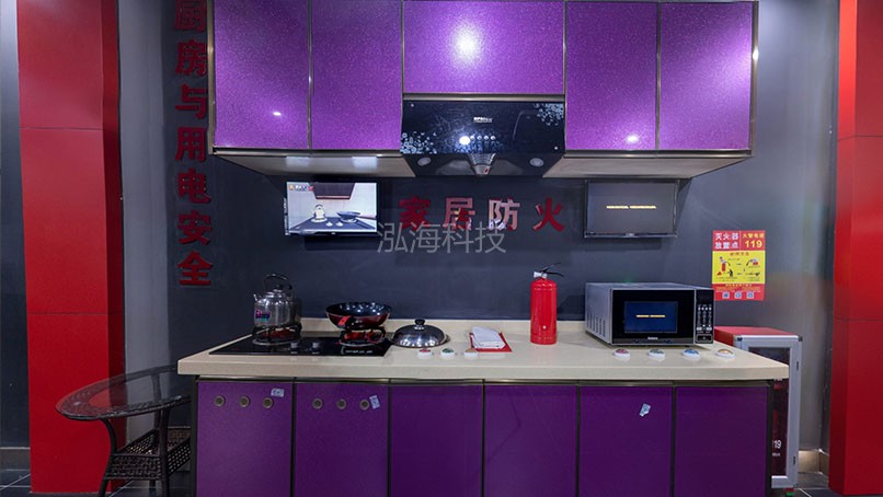 厨房实景火灾隐患排查系统明火隐患
