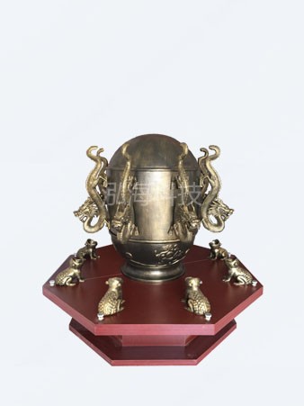 地动仪地震科普演示台地震发生时地动仪的工作演示