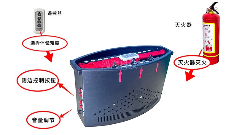 模拟火盆虚拟灭火多功能火焰模拟